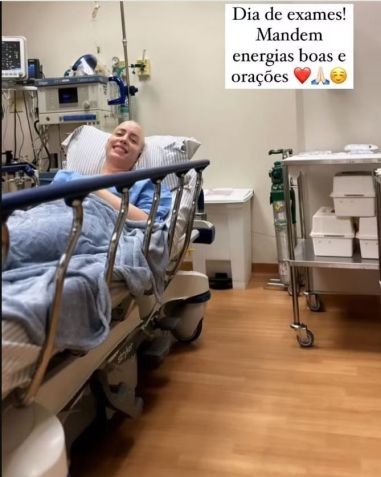 Fabiana Justus retorna ao hospital para realizar novos exames / Reprodução/Fabiana Justus/Instagram