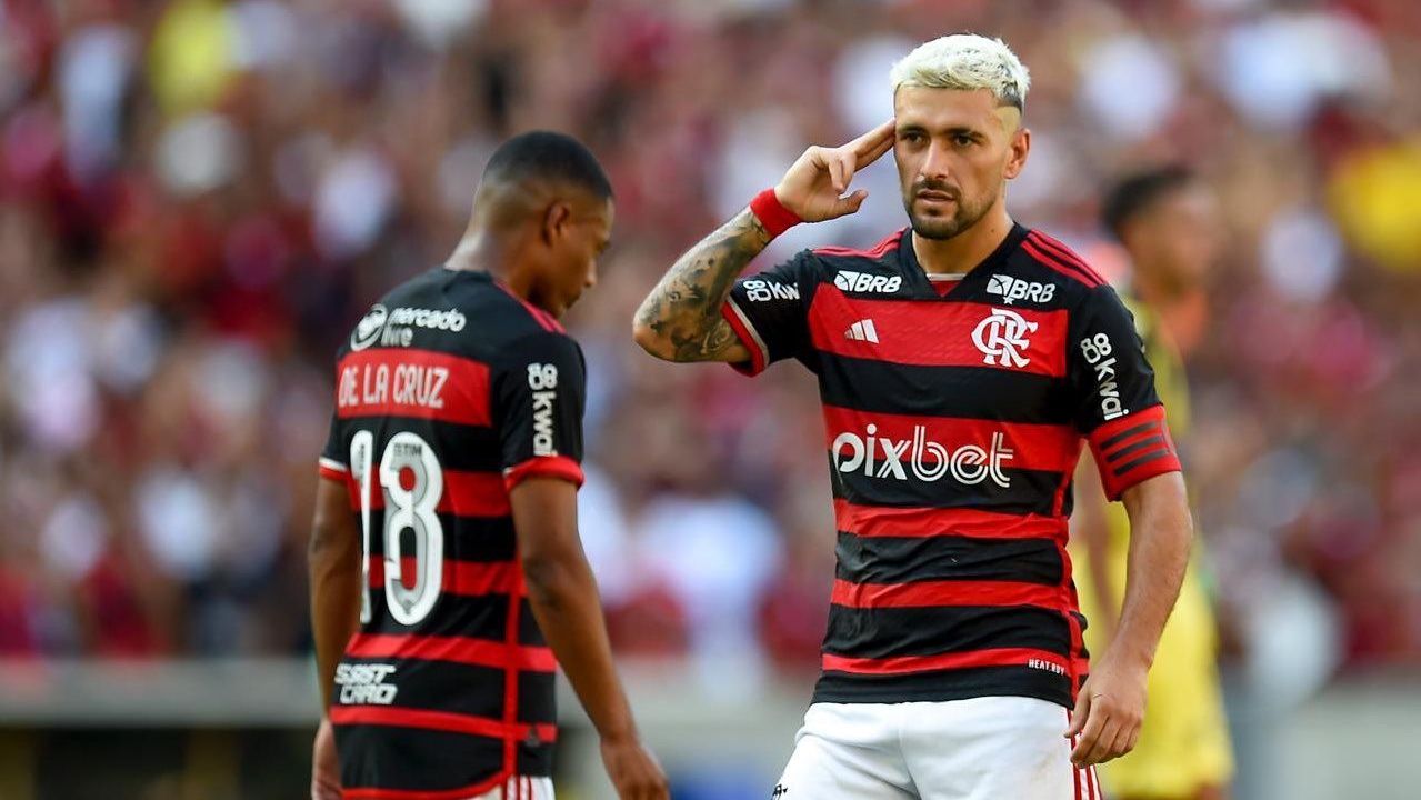 Arrascaeta marcou na vitória do Flamengo sobre o Madureira pelo Carioca