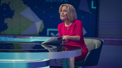 Gillian Anderson vive a jornalista Emily Maitlis em "A Grande Entrevista"