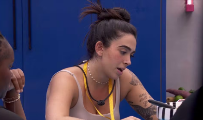 BBB24: Giovanna desabafa na festa após colocar MC Bin Laden em sua mira