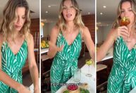 Mocktail: Gisele Bündchen ensina a preparar drink sem álcool