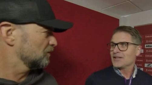 Klopp e repórter dinamarquês