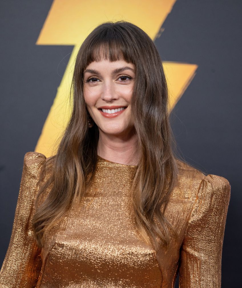 Grande fã das franjas, Leighton Meester também já apareceu com uma baby bang / Amanda Edwards/FilmMagic