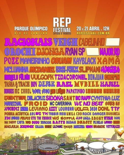 O festival destaca os nomes do rap, trap e funk brasileiros / Divulgação