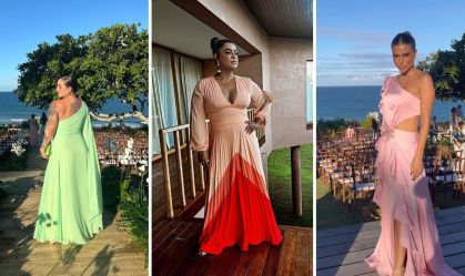 Famosas compartilham looks para o casamento de Mari Saad e Romulo Arantes Neto
