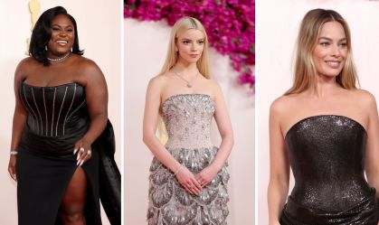 Vestidos e peças sem alças viram tendência no Oscar 2024