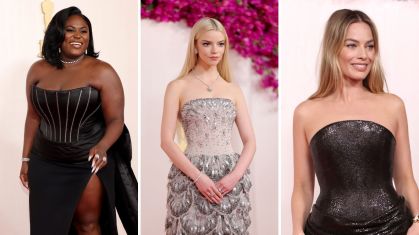 Vestidos e peças sem alças viram tendência no Oscar 2024