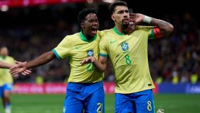 Lucas Paquetá e Endrick marcaram no segundo tempo e ajudaram o Brasil a empatar contra a Espanha