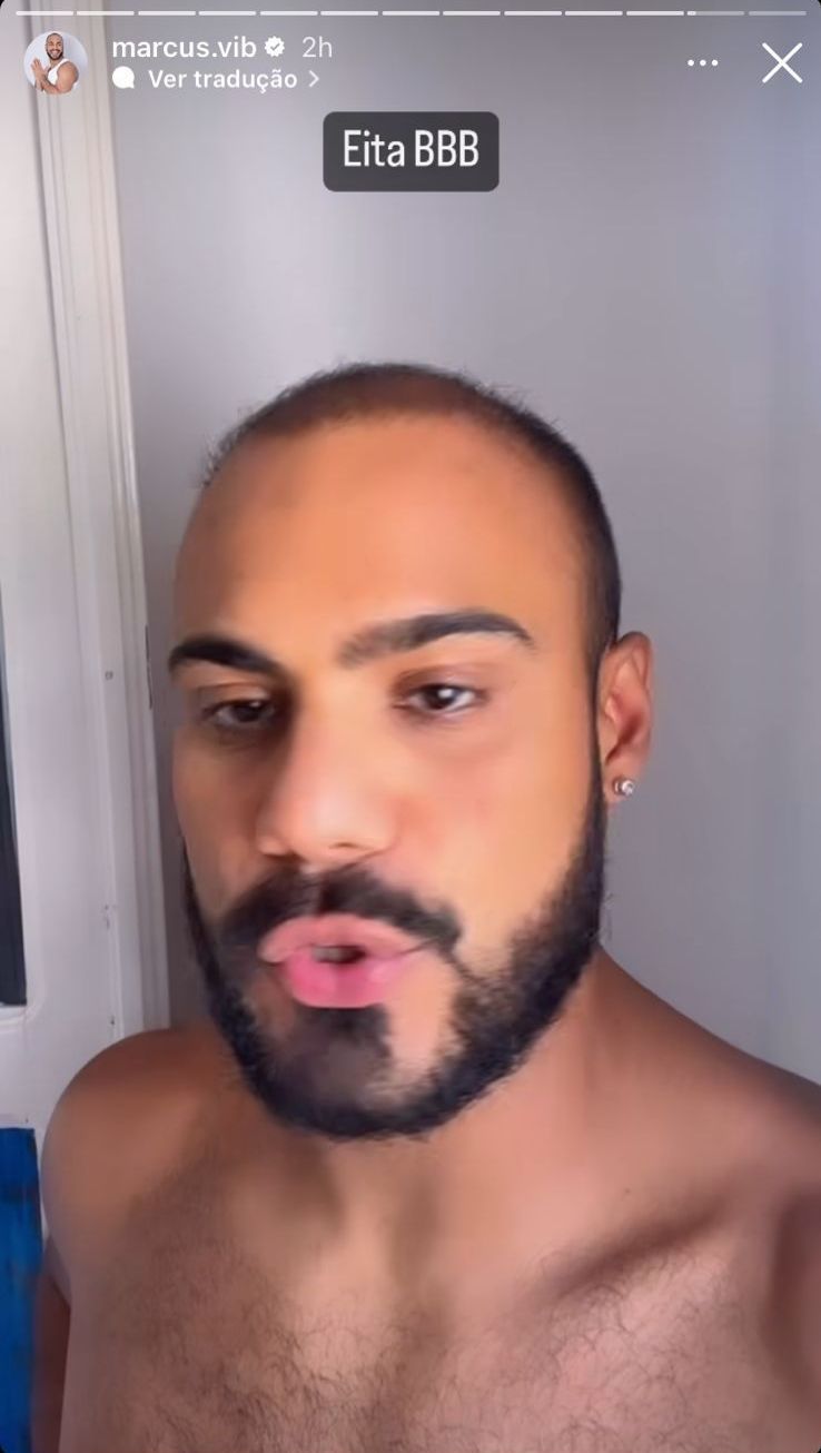Marcus Vinicius, o oitavo eliminado do BBB 24, disse que sequer sabia do que se tratava a confusão da expulsão de Wanessa / Reprodução/Instagram