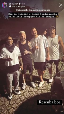 Rodriguinho, Vinicius e Nizam se reencontraram fora do BBB 24 / Reprodução/Instagram