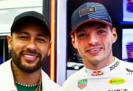 Neymar vai à estreia da Fórmula 1 em 2024 e tieta Verstappen