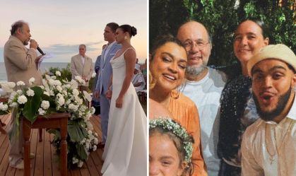 Famosos marcam presença no casamento de Mari Saad e Romulo Arantes Neto