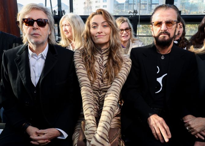 Paul McCartney, Paris Jackson e Ringo Starr durante Semana de Moda de Paris / Pascal Le Segretain/Getty Images