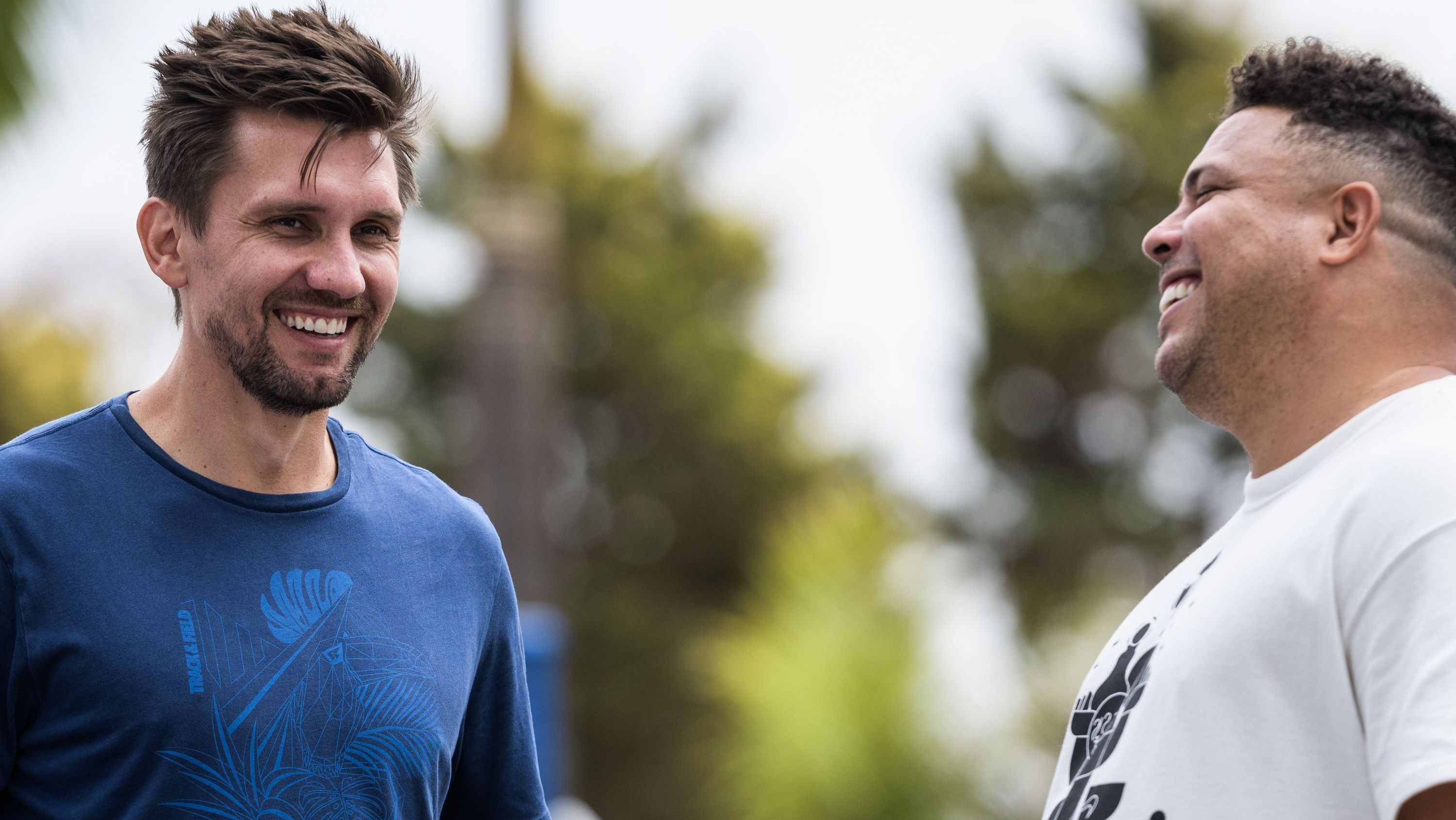 Paulo André e Ronaldo, diretor e dono da SAF do Cruzeiro