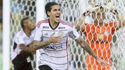 Pedro comemora gol contra o Fluminense na semifinal do Carioca