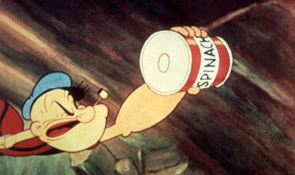 Popeye Reaching For Spinach
