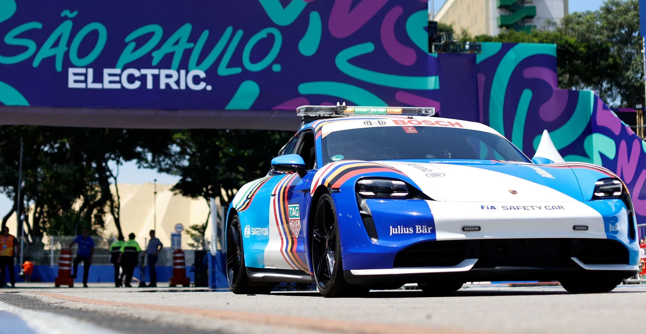 Porsche Taycan safety-car da Formula E no E-Prix de São Paulo