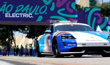 Fórmula E em SP tem Porsche Taycan de mais de R$ 1 milhão como safety car