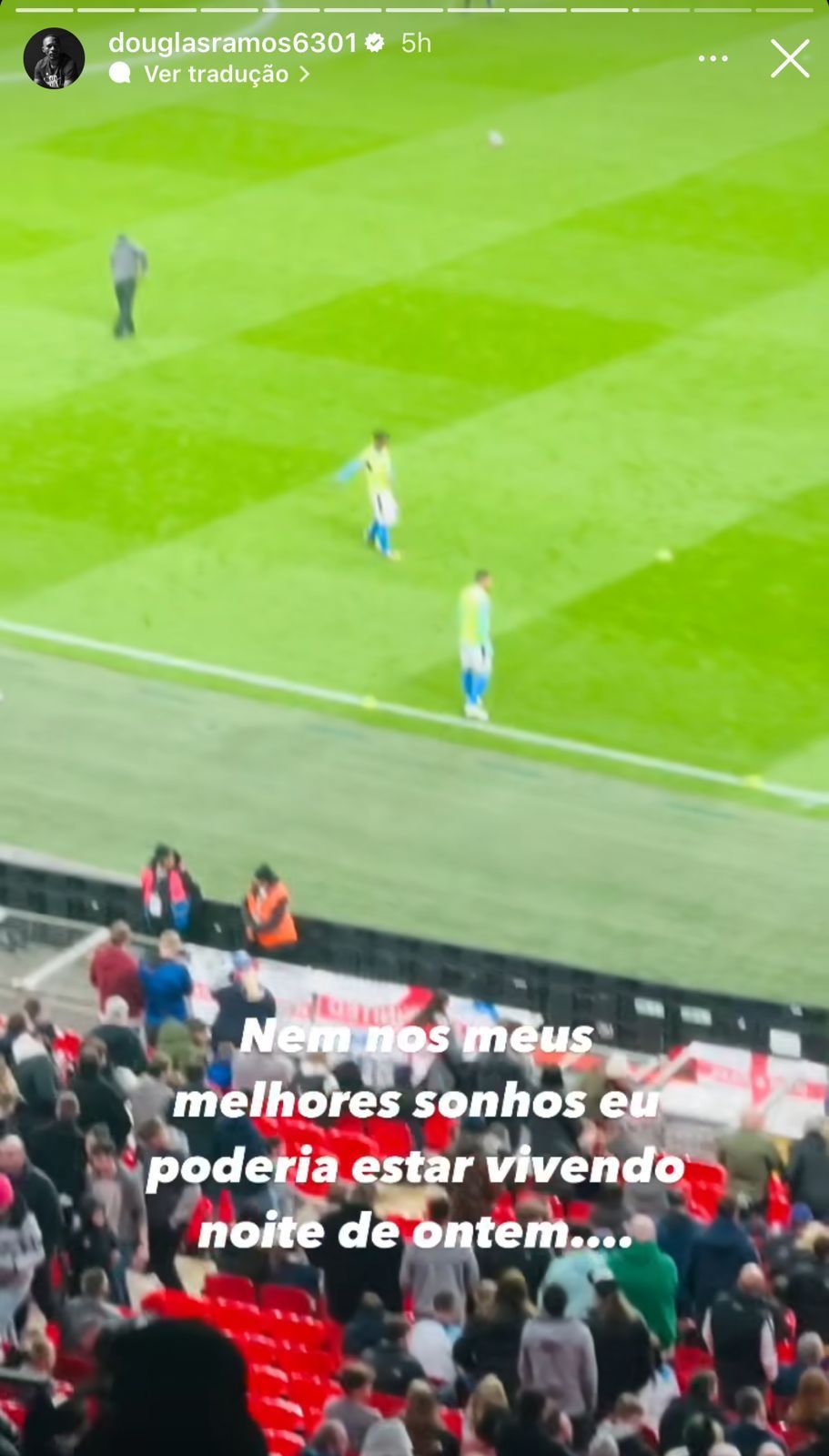 Pai de Endrick fez homenagem ao filho nas redes sociais / Reprodução/Instagram Douglas Ramos