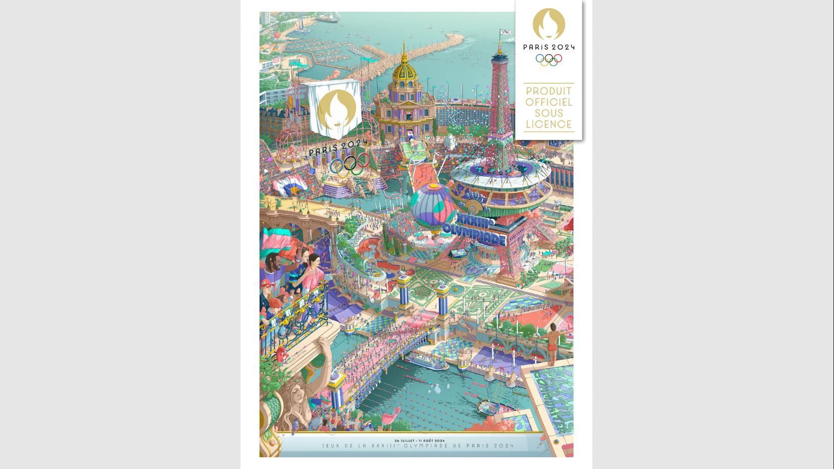 Pôster dos Jogos Olímpicos Paralímpicos de Paris 2024 / Divulgação/Paris 2024