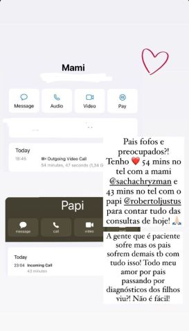 Fabiana Justus agradece apoio familiar / Reprodução/Fabiana Justus/Instagram