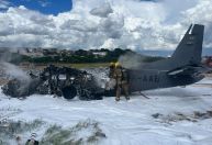 Avião da PF caiu um minuto após decolar em Belo Horizonte