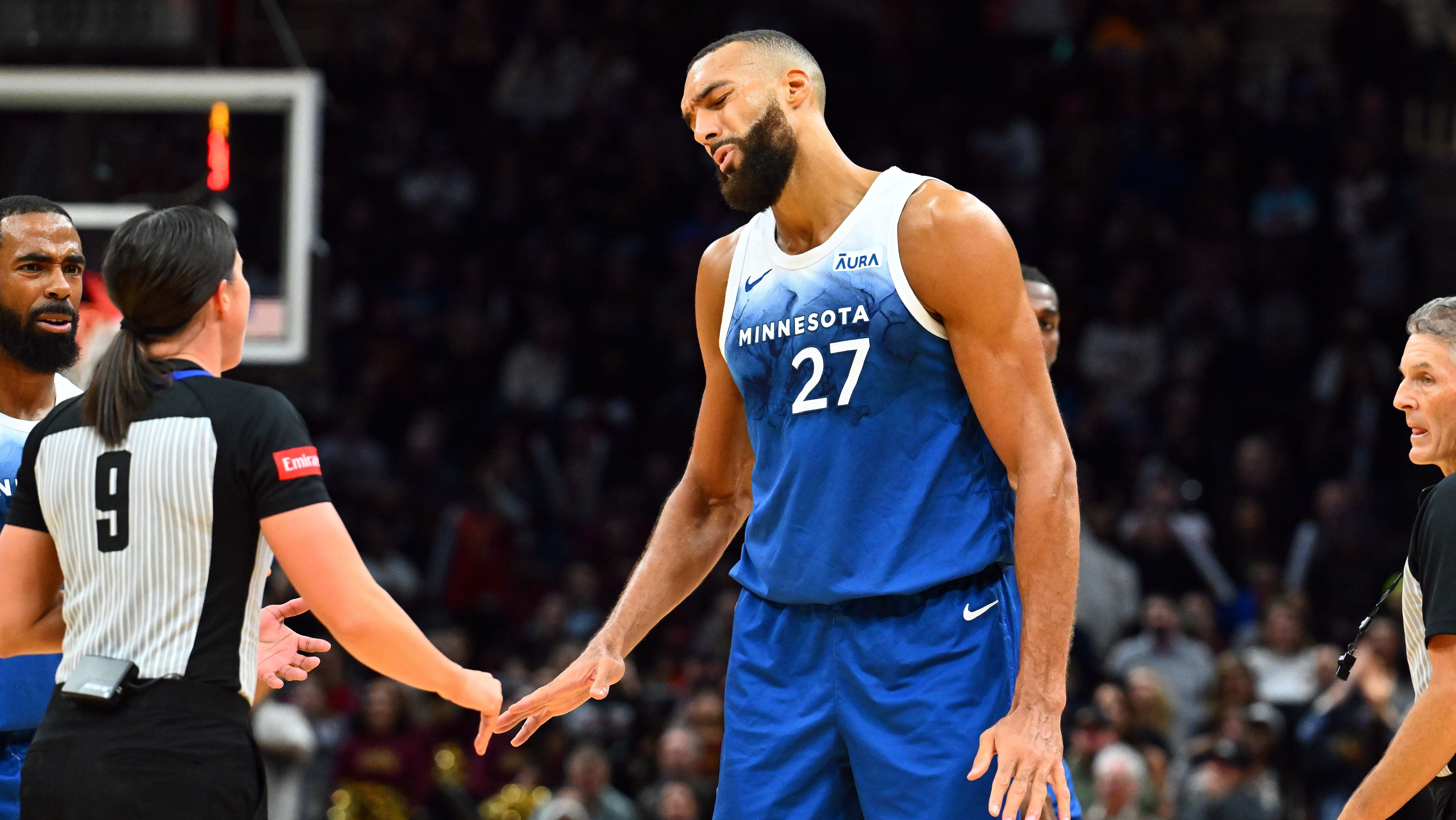 Rudy Gobert foi expulso da partida contra o Cleveland Cavaliers