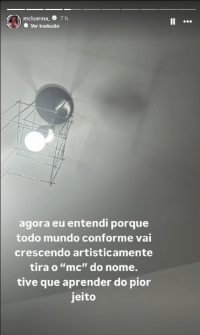 MC desabafou após ter show interrompido por "problemas técnicos" / Instagram/reprodução