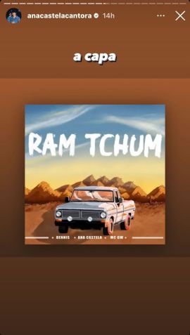 Cantora também publicou a capa da faixa "Ram Tchum" / Reprodução/Instagram