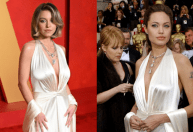 Oscar: Sydney Sweeney repete modelo usado por de Angelina Jolie em 2004