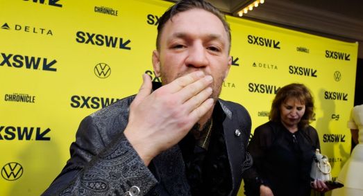 Lutador Conor McGregor no SXSW 2024