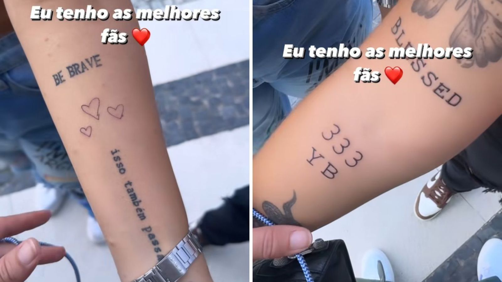 Yasmin Brunet mostra tatuagem de fã em sua homenagem / Reprodução/Yasmin Brunet/Instagram