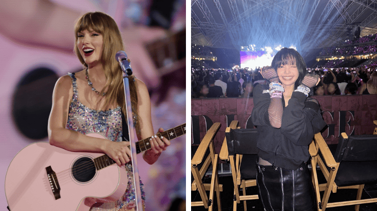 Taylor Swift e Lisa, do Blackpink, se encontram na 