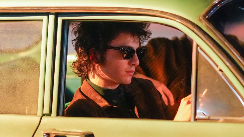 Timothée Chalamet como Bob Dylan / Gotham/GC Images via Getty Images