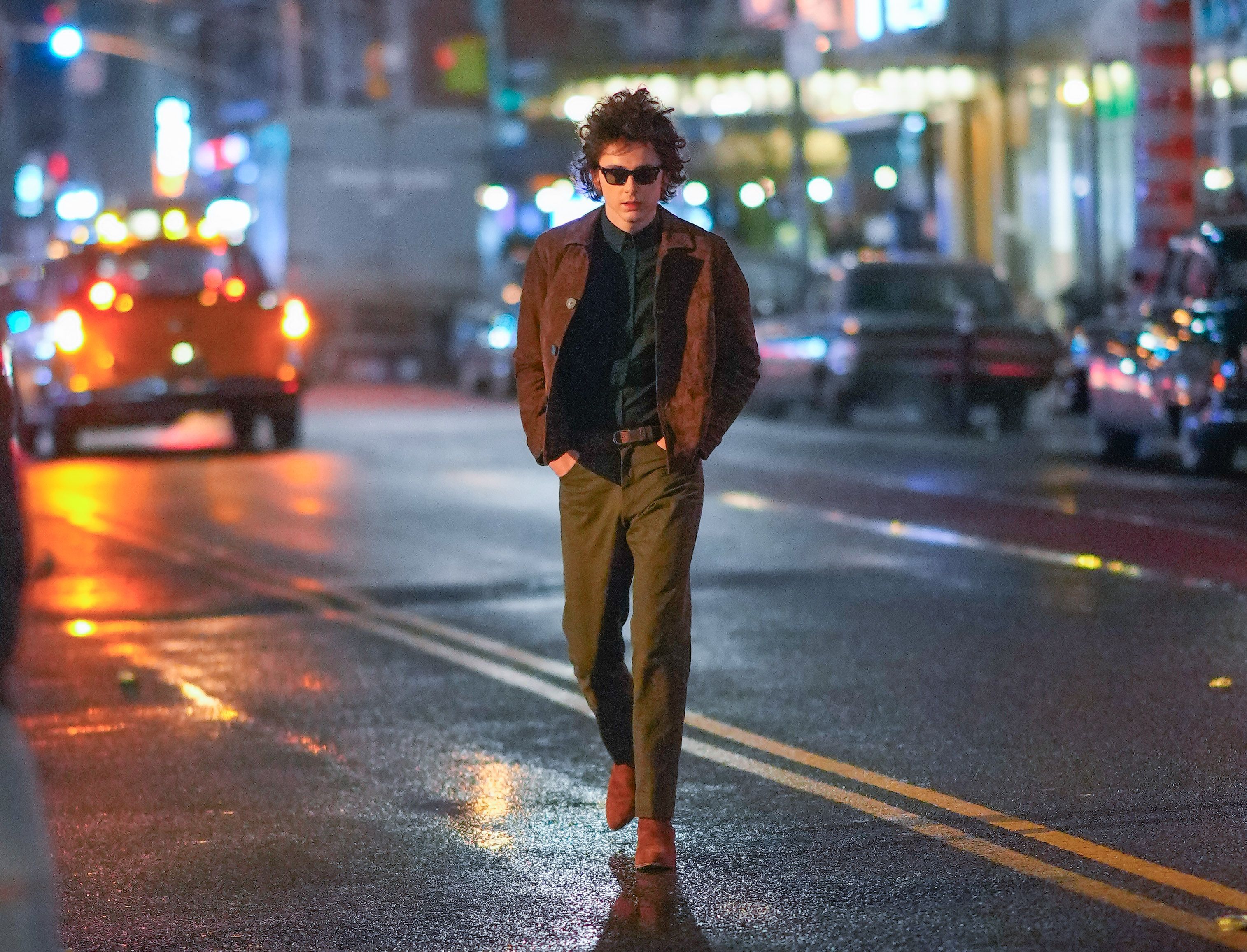 Timothée Chalamet encarna Bob Dylan em nova cinebiografia / Gotham/GC Images via Getty Images