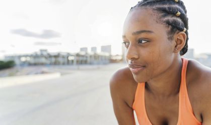Mulher fazendo exercício