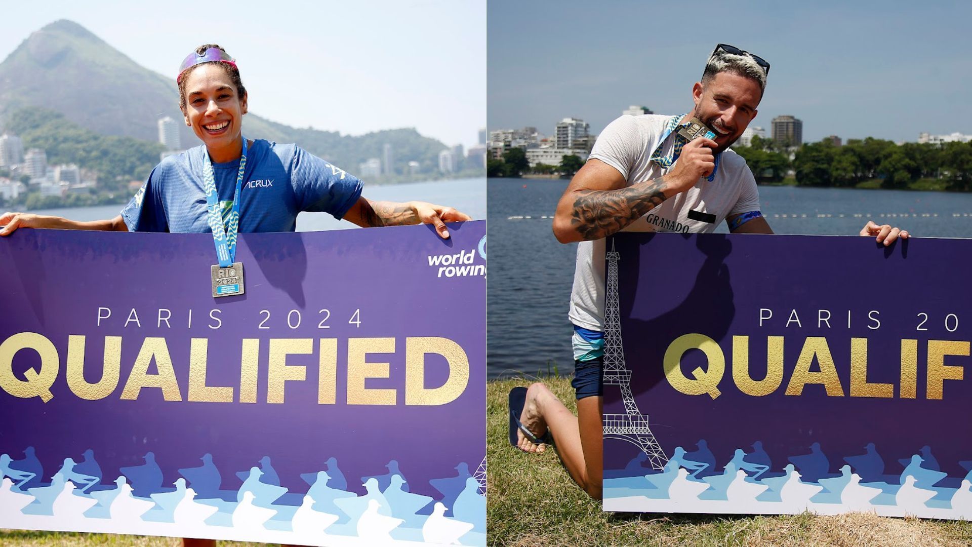 Beatriz Tavares e Lucas Verthein garantiram vaga no Pré-Olímpico das Américas de Remo