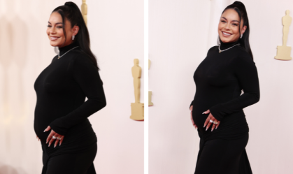 Vanessa Hudgens anuncia gravidez em tapete vermelho do Oscar