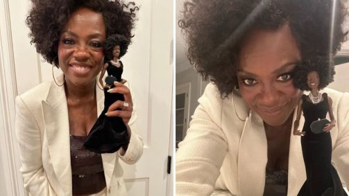 Viola Davis celebra boneca Barbie em sua homenagem