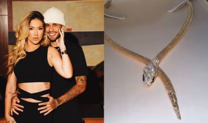 Virginia Fonseca ganhou um colar Serpenti da grife Bvlgari