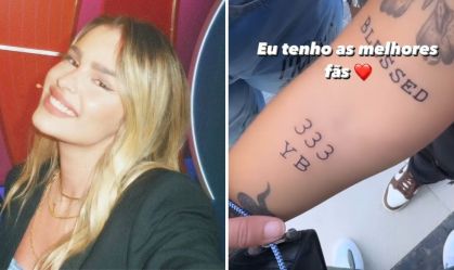 Yasmin Brunet mostra tatuagens de fãs em sua homenagem