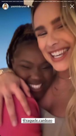 Yasmin compartilhou um vídeo de seu reencontro com Raquele / Reprodução/Instagram