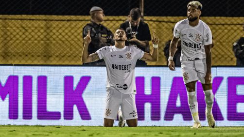 Pedro Raul e Yuri Alberto marcaram os gols do Corinthians sobre o São Bernardo na Copa do Brasil