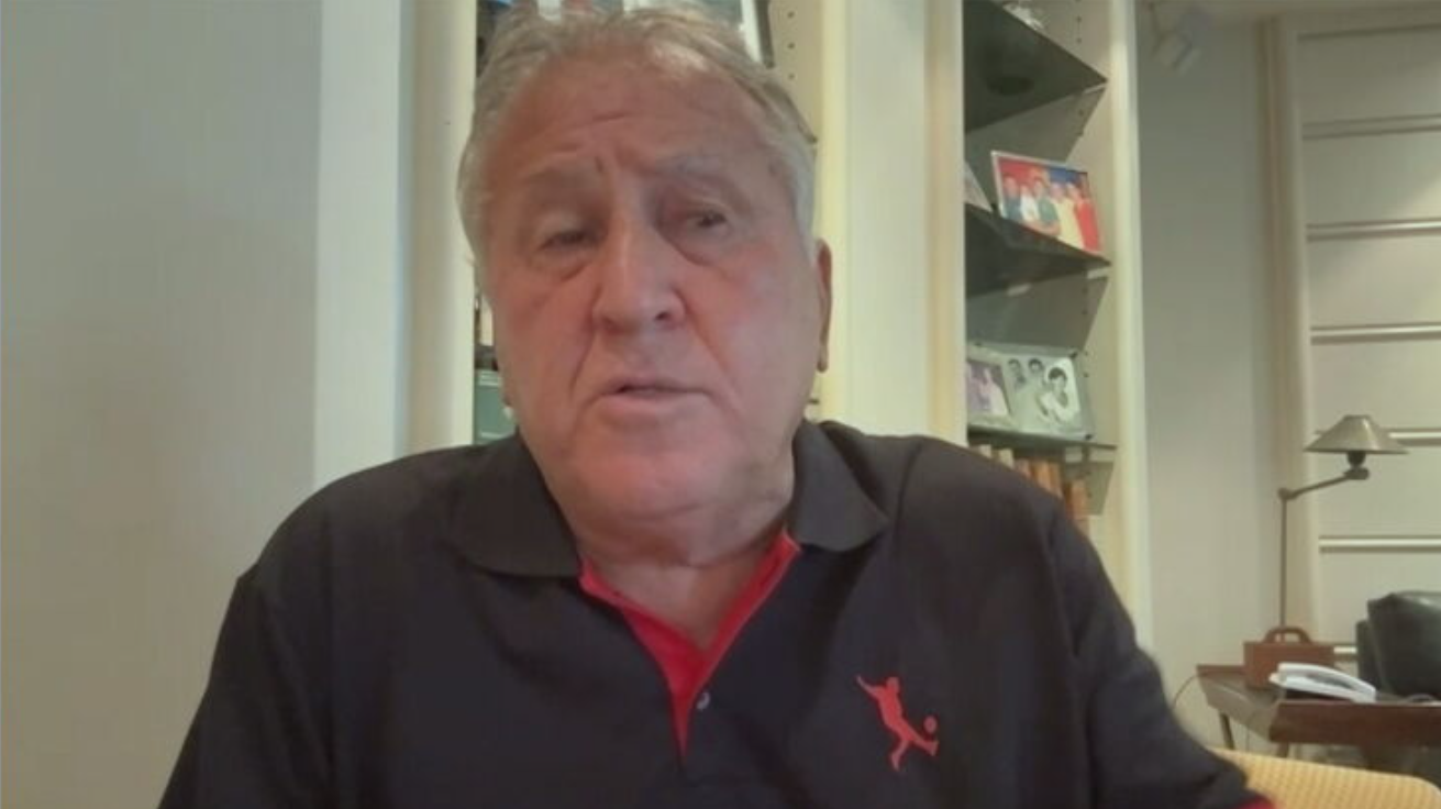 Zico foi um dos convidados do Domingol com Benja