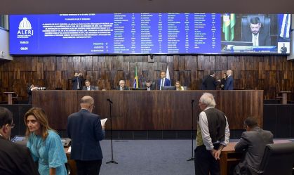 Assembleia Legislativa do Estado do Rio de Janeiro (Alerj) durante sessão