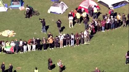 Alunos de universidades dos EUA em acampamentos de protesto pró-Palestina