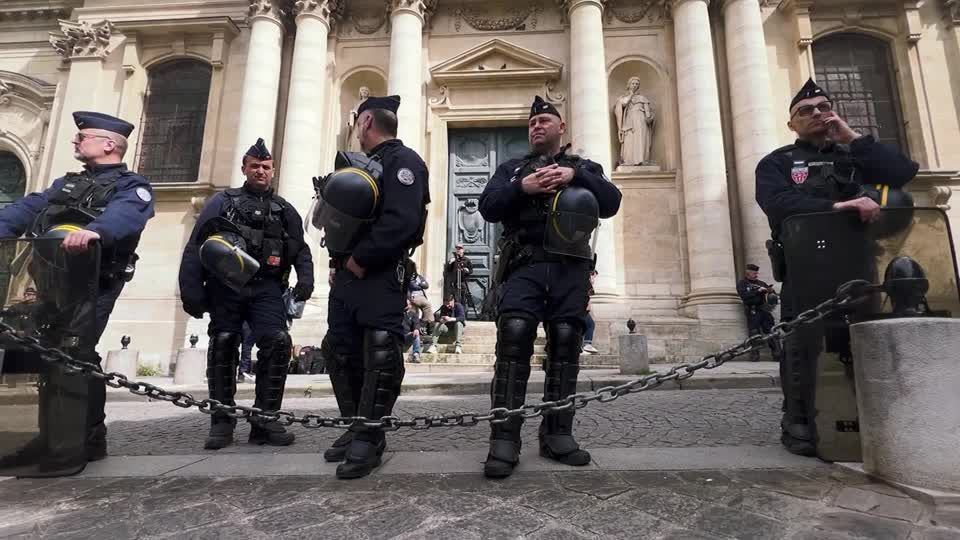 Paris police clear Gaza protesters at Sorbonne university