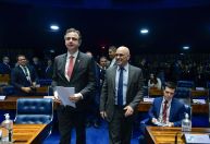 Em meio a embate entre Poderes, Moraes se encontra com Pacheco e Lira
