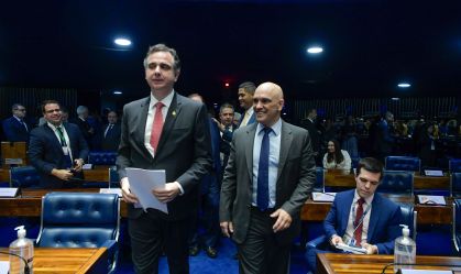 Em meio a embate entre Poderes, Moraes se encontra com Pacheco e Lira