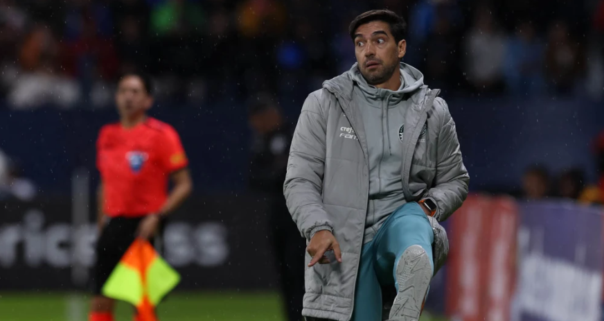 Abel Ferreira em jogo da Copa Libertadores